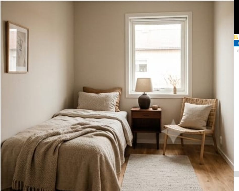 Single room seen from another angle